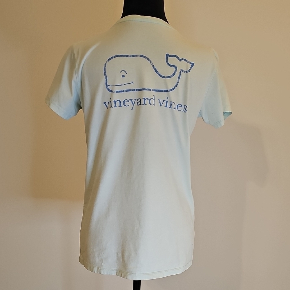 Vineyard Vines Sky Blue Pocket Tee - Picture 2 of 6